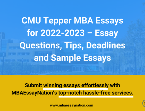 CMU Tepper MBA Essays for 2022-2023 – Essay Questions, Tips, and Deadlines [With Sample Essays Inside]